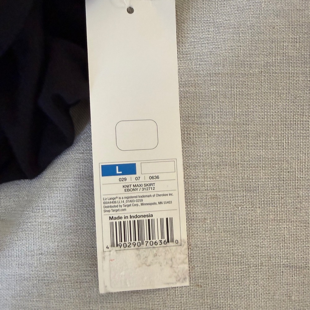 New Liz Lange for Target Maternity Maxi Skirt Side Slits L Staple Comfort NWT - Picture 10 of 10